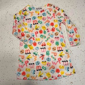 Kids Multi-Color Long Sleeve Alphabet Dress or Top